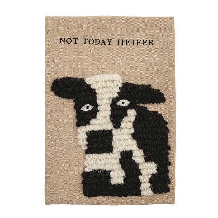 Embroidered Farm Cow Towel