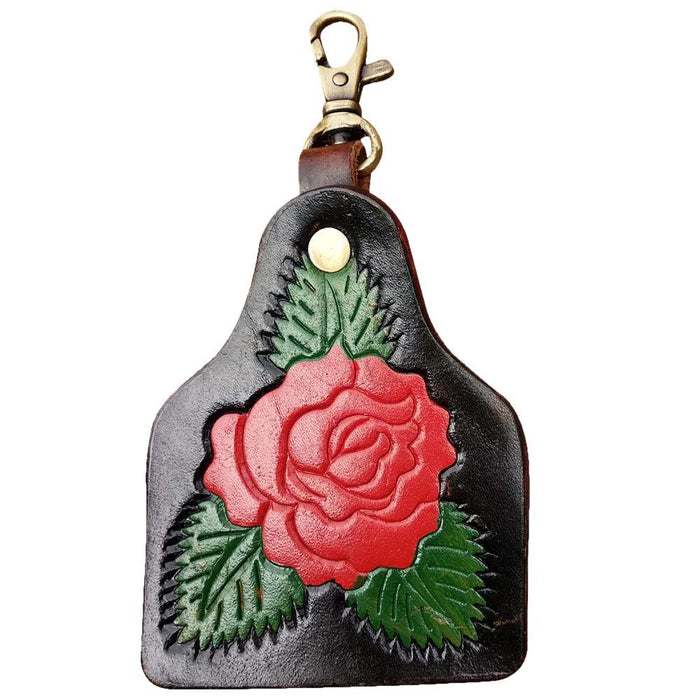 Rose Tooled Key Chain