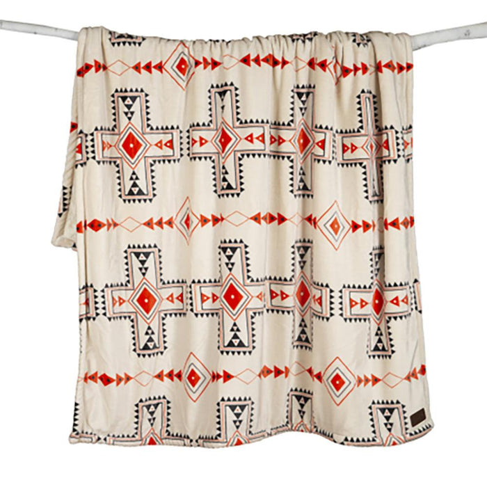 Wrangler Santa Fe Sun Plush Sherpa Throw 54x68