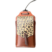 Patterned Back Cinch Cell Phone Holder