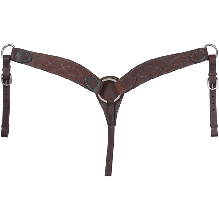 Turquoise Harness Thread Breast Collar