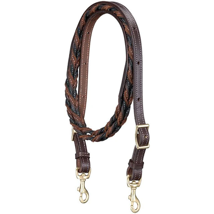 Black Two-Tone Twist Loop Rein