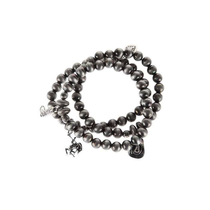 Navajo Pearl Charm Bracelet