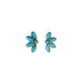 Half Flower Turquoise Earrings