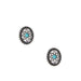 Oval Concho Post Earrings