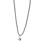 Silver Bucking Horse Charm Necklace