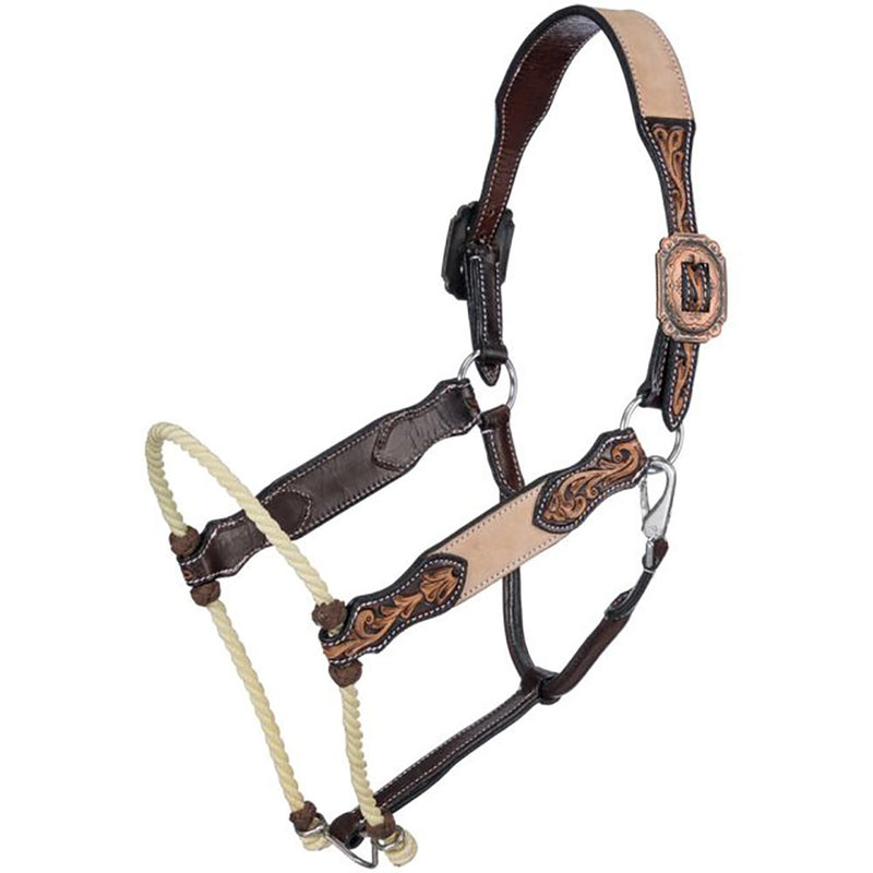 Two-Tone Deadwood Lariat Nose Halter