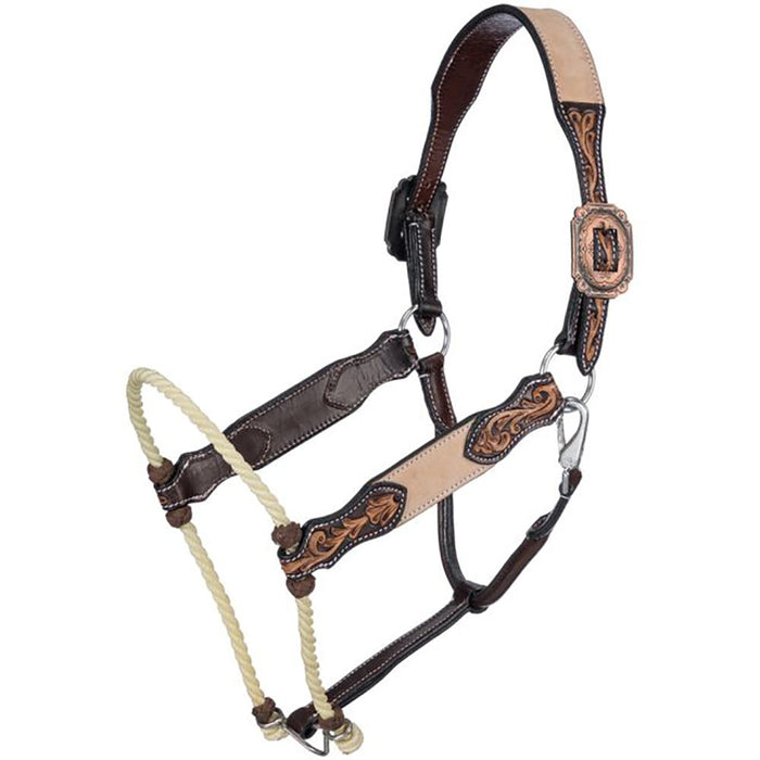 Two-Tone Deadwood Lariat Nose Halter
