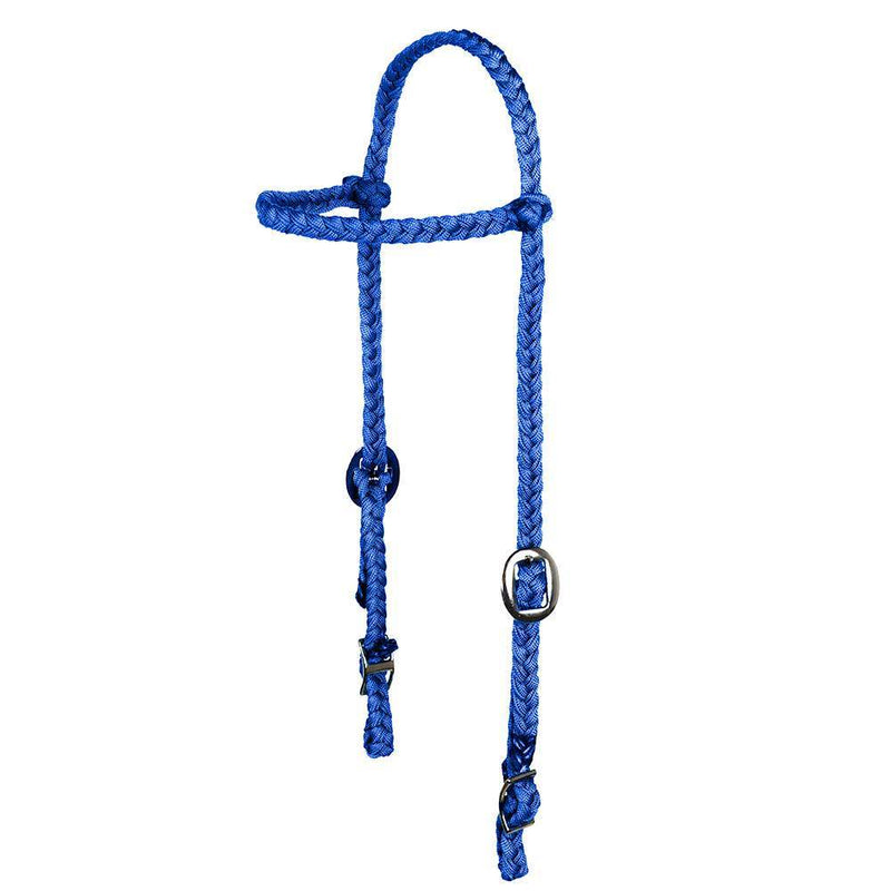 Jerry Beagley Braiding Company Nylon Turquoise Braided Pony Headstall