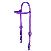 Jerry Beagley Braiding Company Nylon Turquoise Braided Pony Headstall
