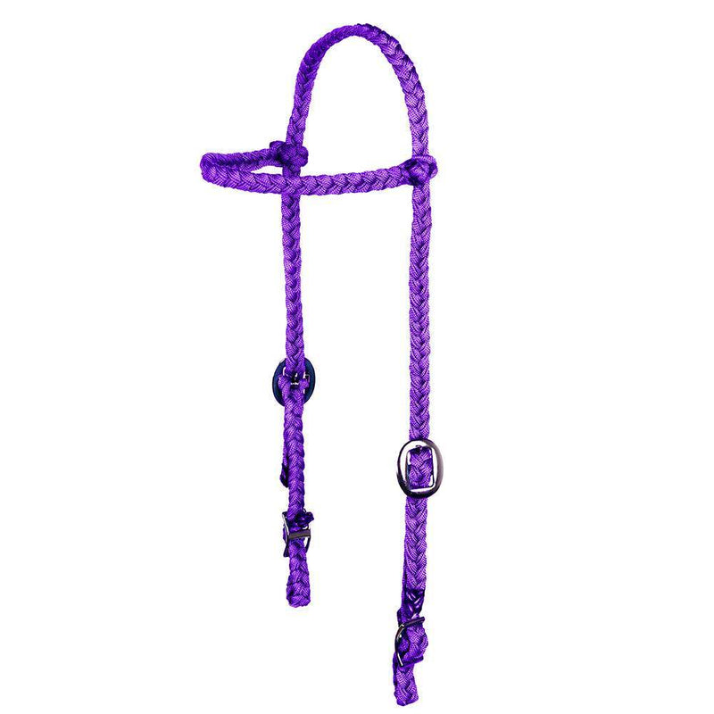 Jerry Beagley Braiding Company Nylon Turquoise Braided Pony Headstall