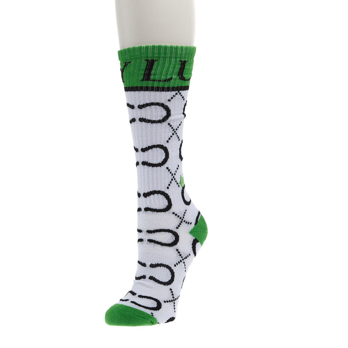 Women's High Maintenance Cowgirl Kelly Green/ White Performance Socks
