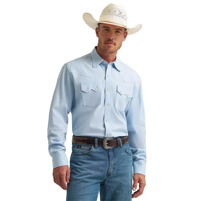Cody Johnson Blue Solid Snap Shirt