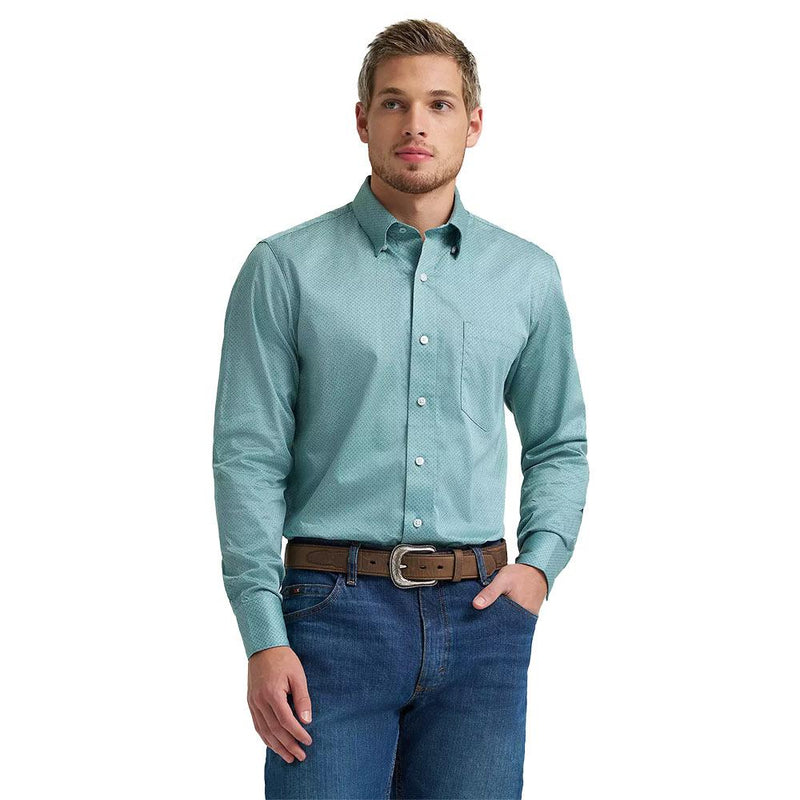 Men's Cody Johnson Green Printed Long Sleeve Shirt