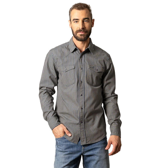 Men's Black Striped Quentin Shirt
