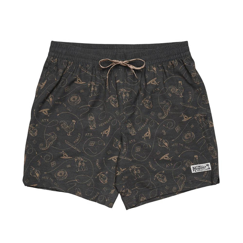 Men's Deep Set Sea Rodeo Black Shorts