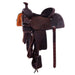 Chocolate Waffle and Floral Tooled 14.5in Versatility Saddle