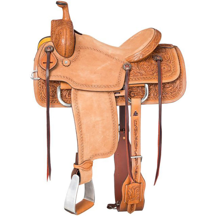 Light Oil 16in Wells Ranch Cutting Saddle