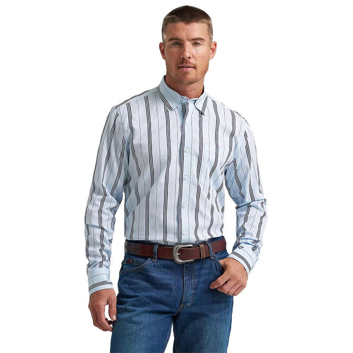 Men's Cody Johnson Blue Stripe Long Sleeve Shirt