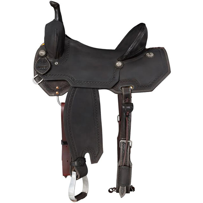 14in Dark Chocolate Brownsville Barrel Saddle