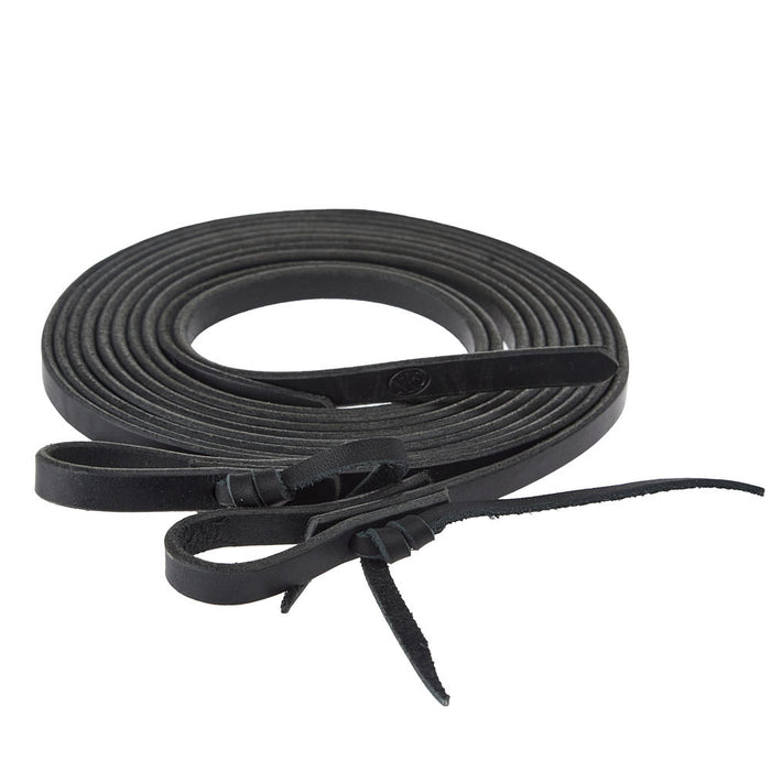 1/2in Black Split Reins 8ft