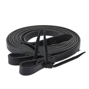 3/4in Black Split Reins 8ft