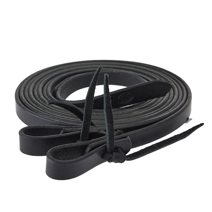3/4in Black Split Reins 8ft