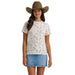 Women's Cream Western Print Tee Shirt