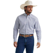 Men's Blue Printed George Strait Shirt