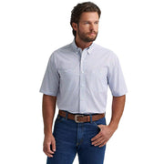 Men's George Strait Blue & Red Print Shirt