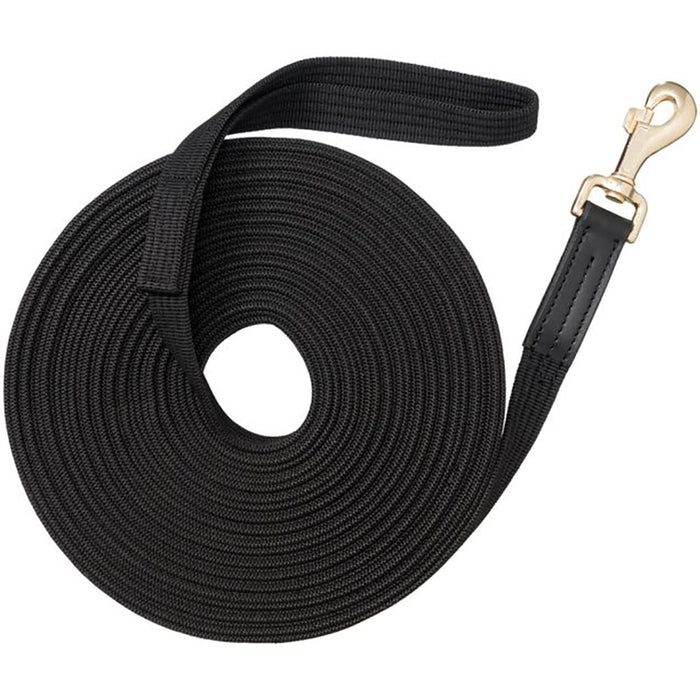 50ft Black Lunge Line with Snap