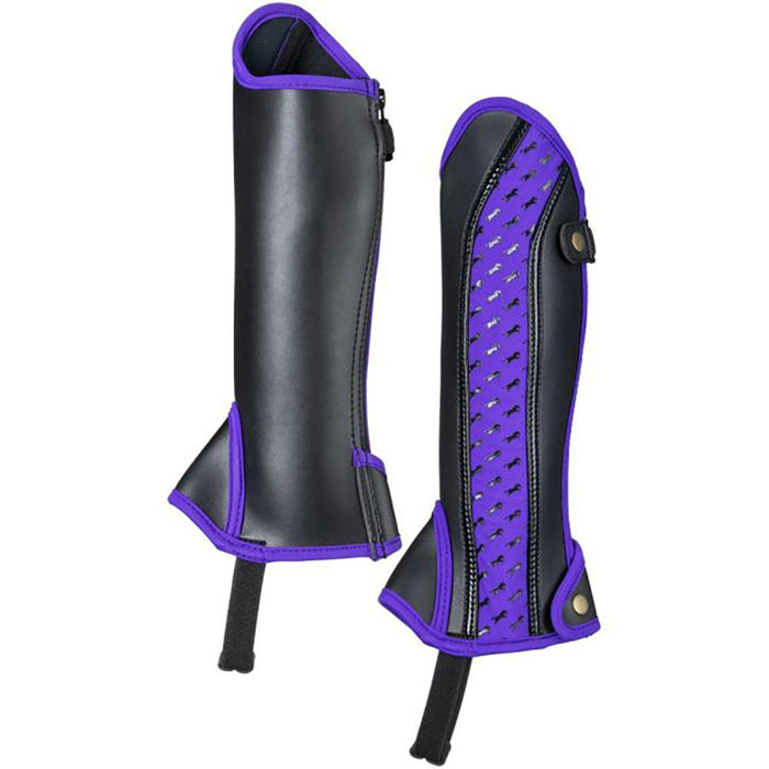 Equitare Kids Purple Half Chaps