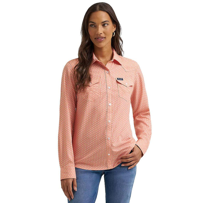 Women's Orange Performance Aria Shirt
