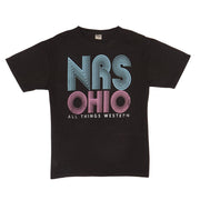 Ohio Jet Black Retro Logo Tee Shirt