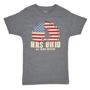 Ohio Flag Roper Round Logo Grey Tee Shirt