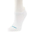 Women's White Run No Show Tab Sock