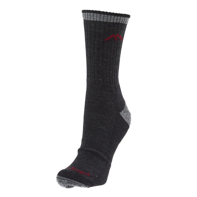 Men's Black Hiker Micro Crew Sock