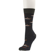 Men's Charcoal Spey Fly Lifestyle Crew Sock
