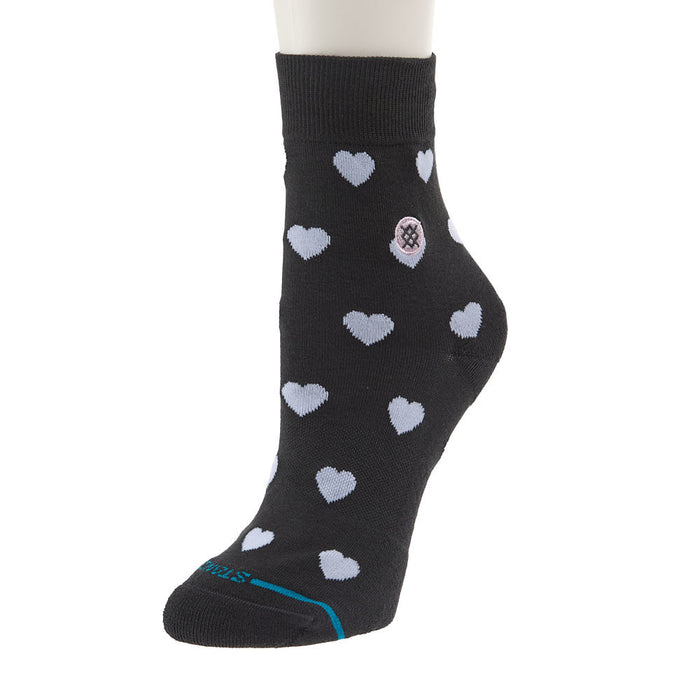 Women`s Hearts Lowrider Quarter Height 3 Pack Socks