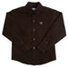 Toddler Boy's Solid Brown Shirt