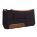 30x30 Black Square Contoured 1in Shim Saddle Pad