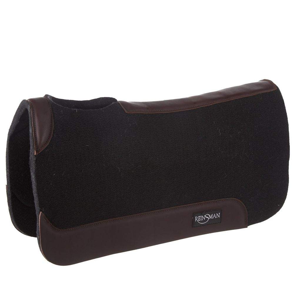 Reinsman 3/4 Inch Black Contoured Felt Saddle Pad — NRS