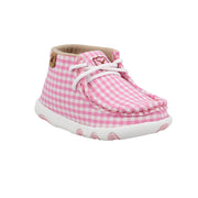 Infant's Pink and White Chukka Driving Moc