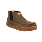 Men's Chelsea 4in Brown Nano Round Moc Toe Work Boot