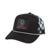 Black and White Checkered Trucker Cap