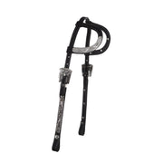Black Diamond Tooled Double Ear Show Headstall