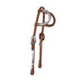 Natural Double Ear Silver Show Headstall