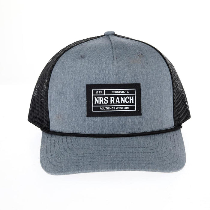 Ranch Grey & Black Rope Cap