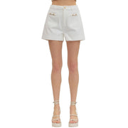 Women's Off White Shorts