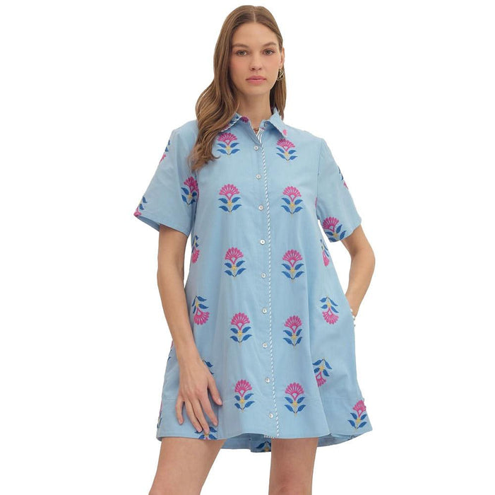 Women's Chambray Mini Dress